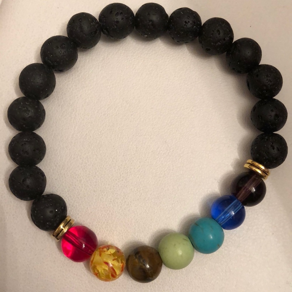 Chakra Bracelet with 7 Beautiful Balance Beads - Picture 1 of 6